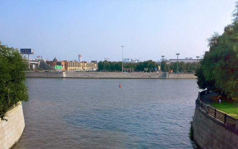 Место впадения реки Сетунь в Москва-реку -  вид 1