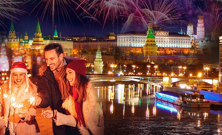 Новый год 2022 на теплоходе «Mega Boat» с просмотром салюта в центре Москвы - вид 29